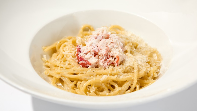 pasta with crab meat