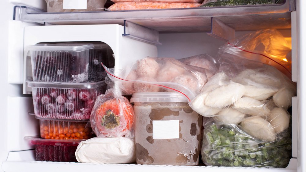 Contents of a freezer