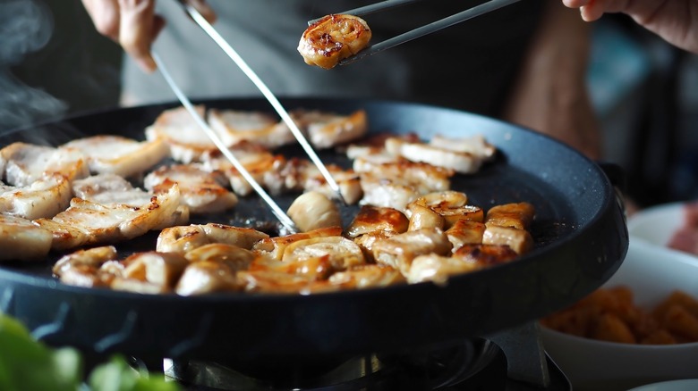 Korean barbeque samgyeopsal