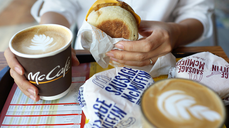 breakfast at a McDonald's restaurant