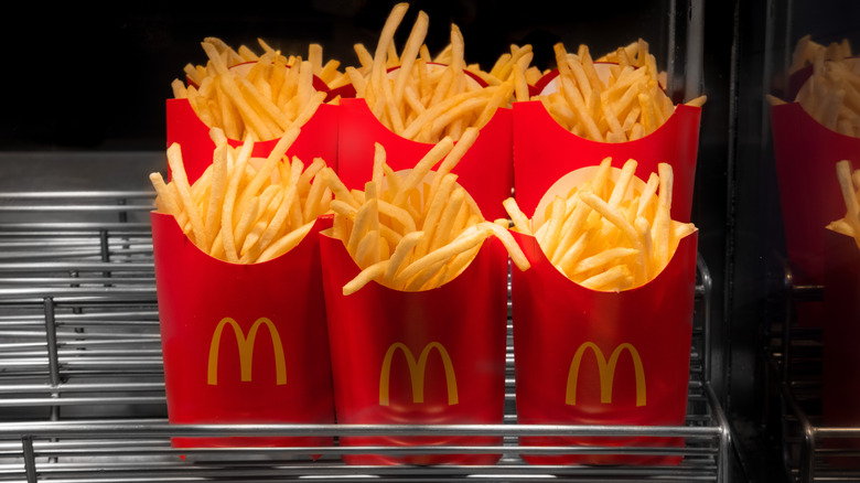 Display of McDonald's french fries