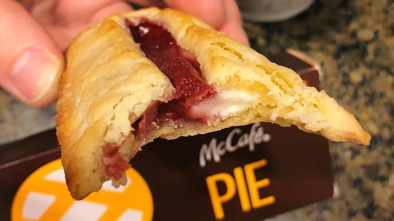 McDonald's strawberry and creme pie