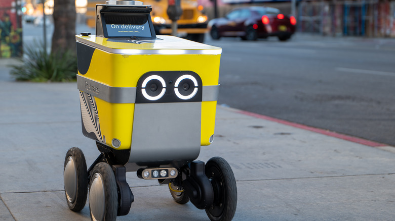 Serve Robot delivering food 