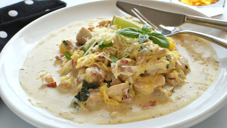 spaghetti squash with chicken