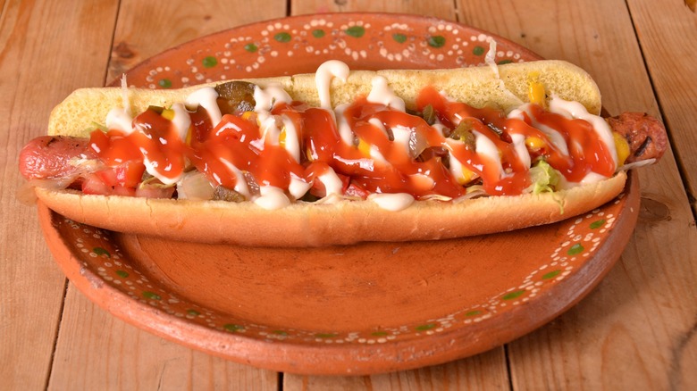 Alligator-style Hot dog