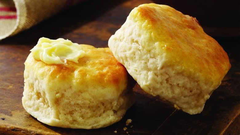 Cracker Barrel biscuits with butter