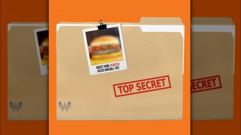 whataburger top secret file, promotion for product