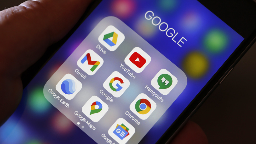 Google apps on cellphone