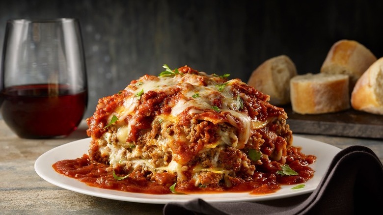 Mom's Lasagna with Red Wine at Maggiano's Little Italy