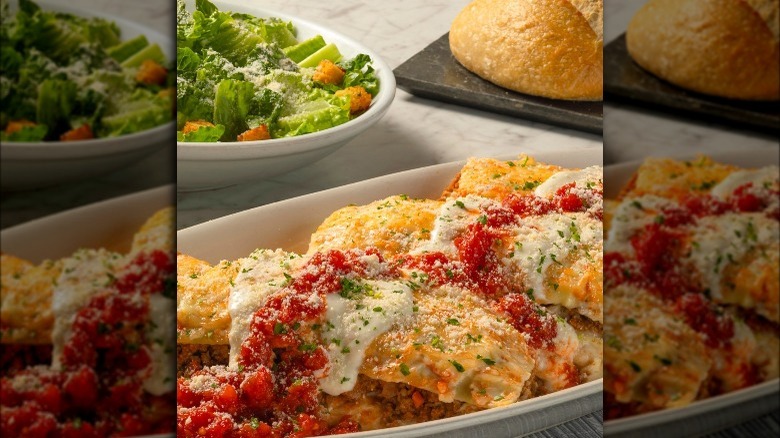 Bake Pasta with Salad at Brio Italian Grille