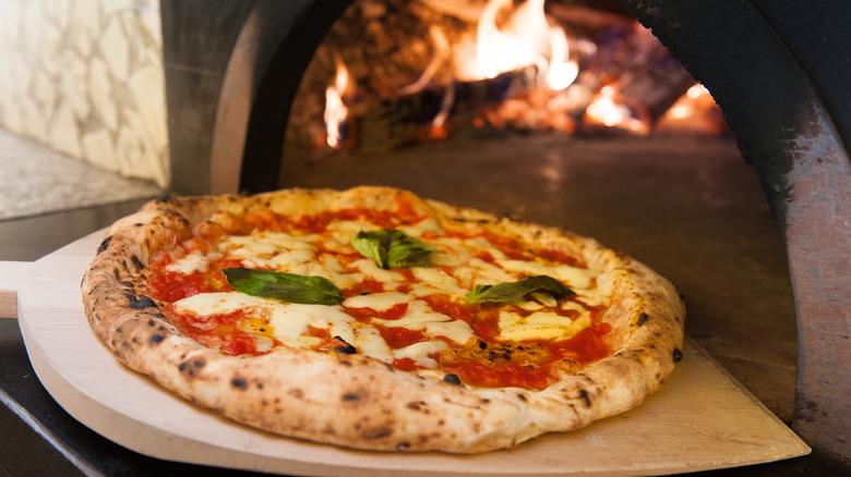 pizza Napoletana in wood oven