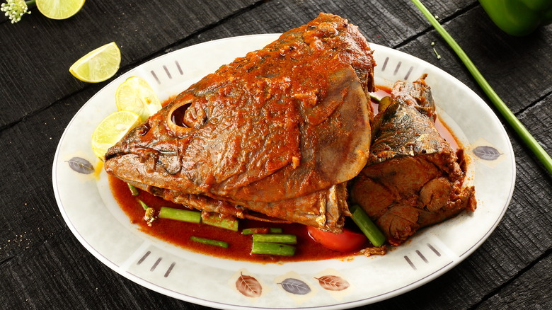 fish head curry from the India/Southeast Asia