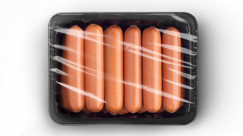 Pack of hot dogs