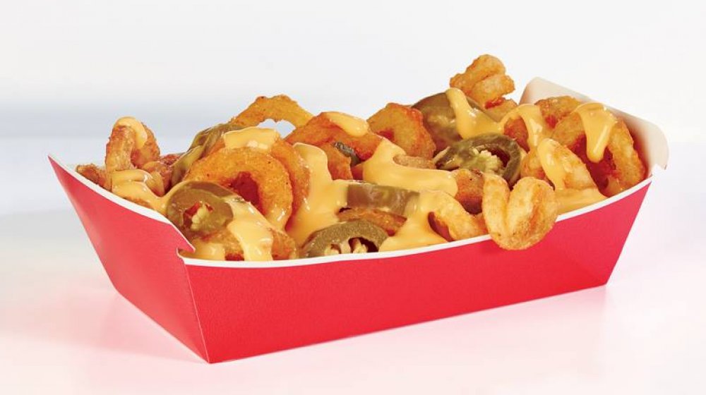 spicy nacho curly fries