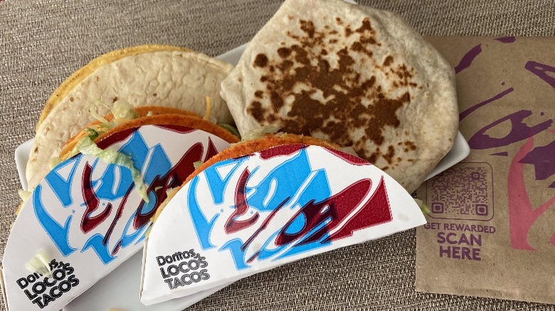 Taco Bell food on plate