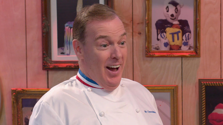 Nailed It! judge Jacques Torres looks surprised