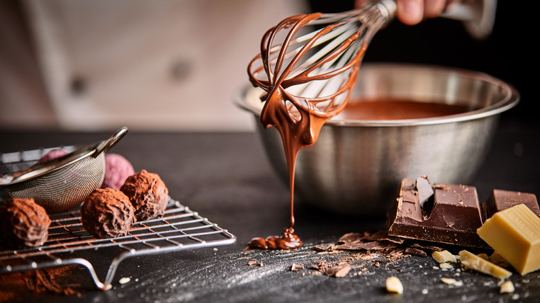 ingredients to bake with chocolate