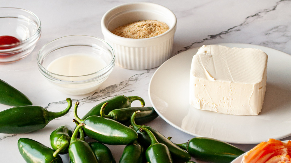 jalapeño ingredients set out on counter