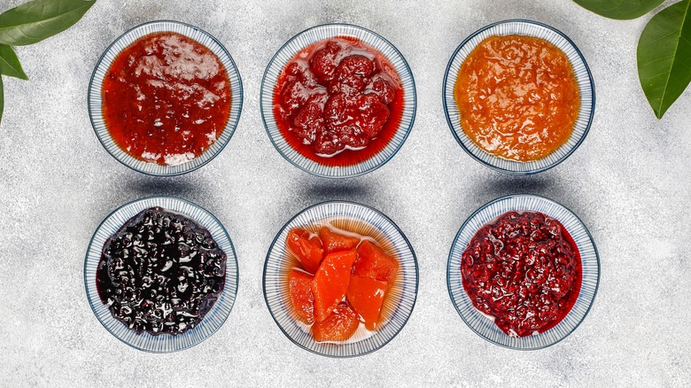 A variety of jam options