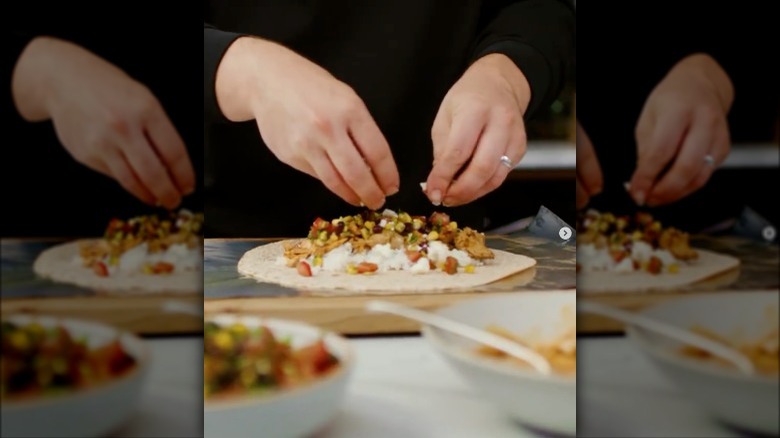 Jamie Oliver making a burrito