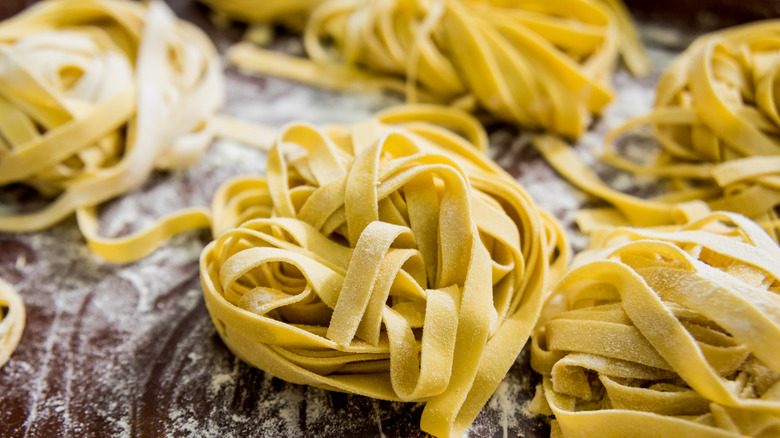 Fresh tagliatelle