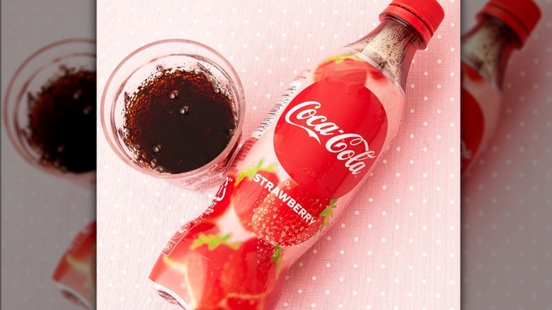 Bottle of Coca Cola Strawberry