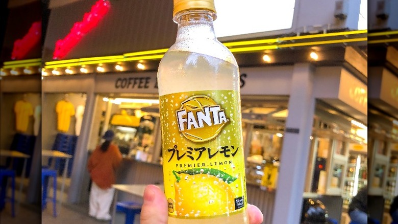 Fanta Premier Lemon and shop