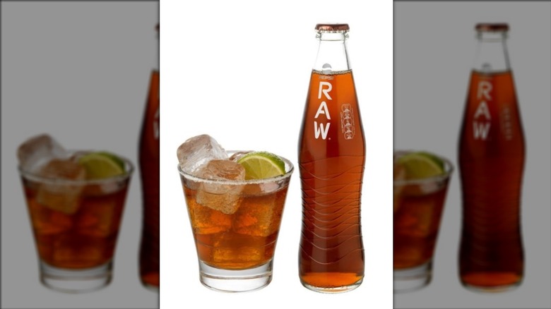 Pepsi Raw and glass