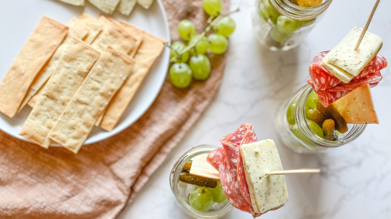 charcuterie in jars