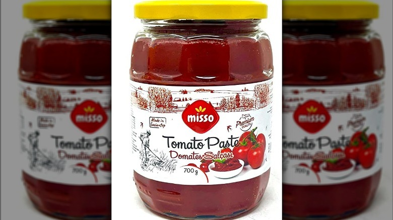 A jar of Misso Tomato Paste.