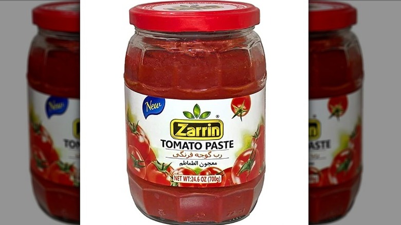 A jar of Zarrin's Tomato Paste