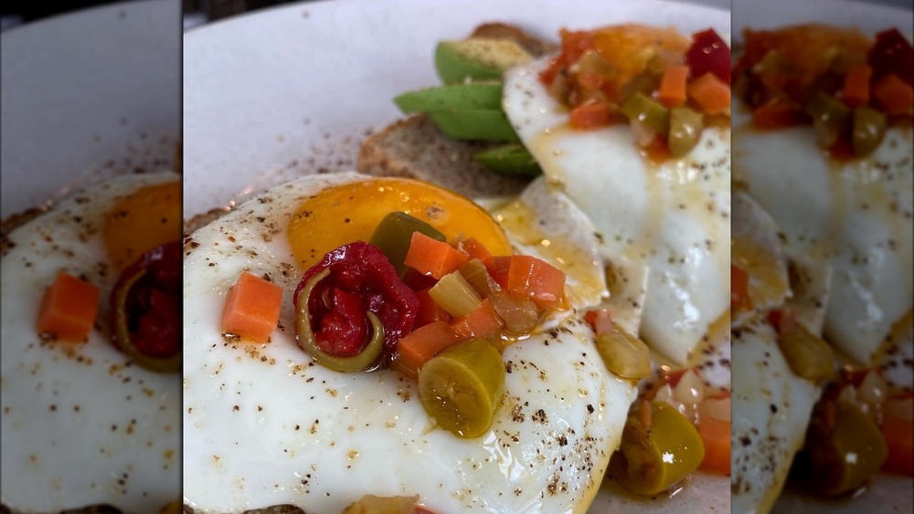 Mauro Provisions giardiniera on eggs