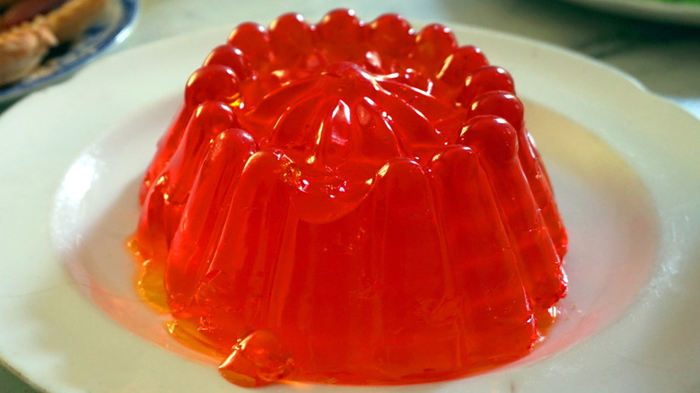 red Jell-O mold