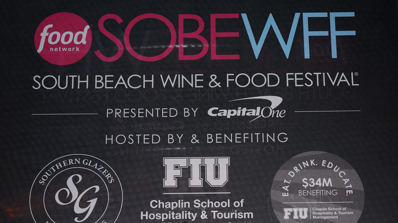 South Beach Wine & Food Festival sign