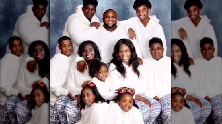 Chef Jernard Wells with his family