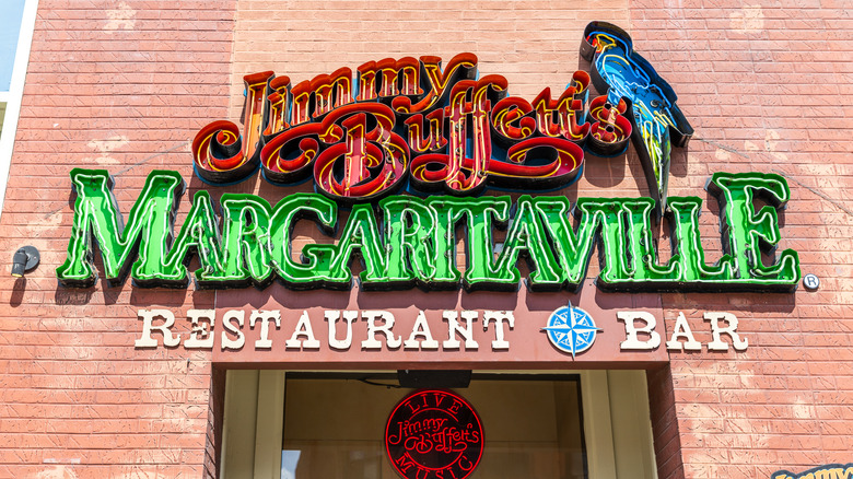 Margaritaville restaurant sign