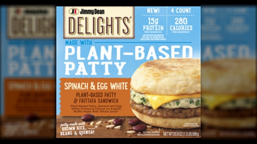 Jimmy Dean vegetarian frittata sandwich