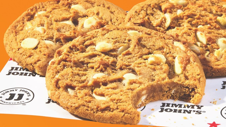 Jimmy John's Pumpkin White Chocolate Cookies