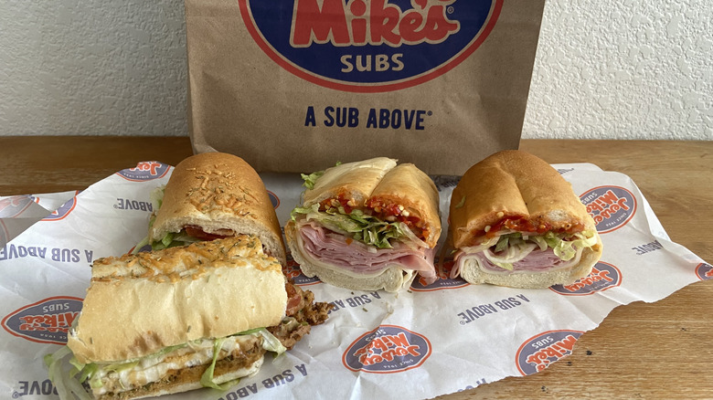 both Jersey Mike's sandwiches