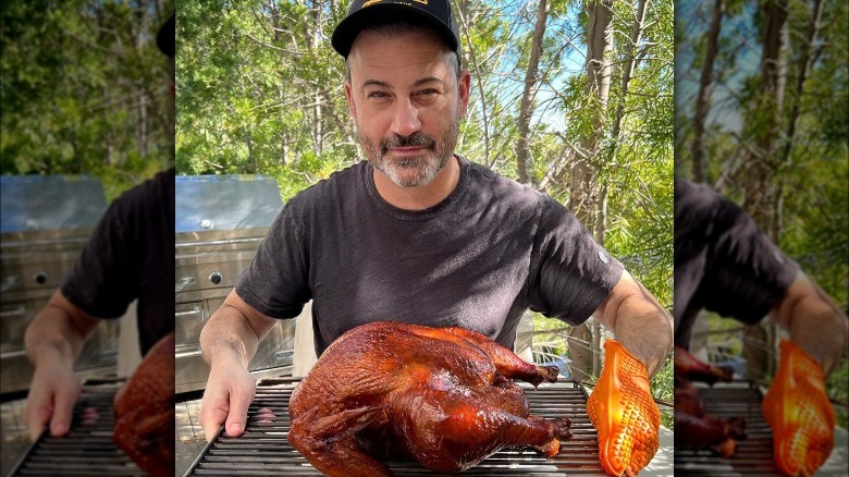 Jimmy Kimmel and his turkey