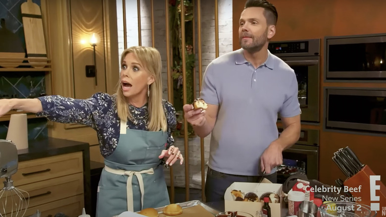 Joel McHale and Cheryl Hines