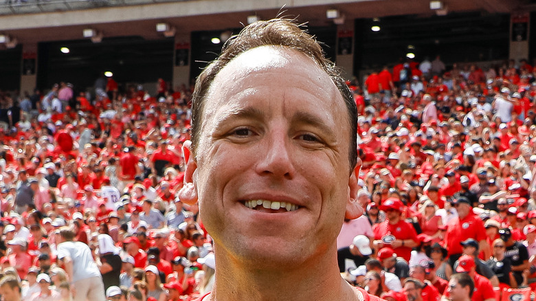 Joey Chestnut close up