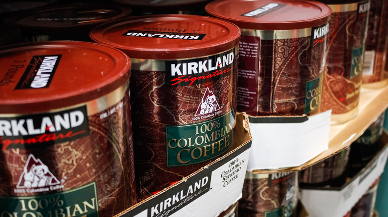 Kirkland Signature coffee cans
