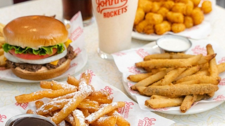 Johnny Rockets Pickle and Funnel Cake fries