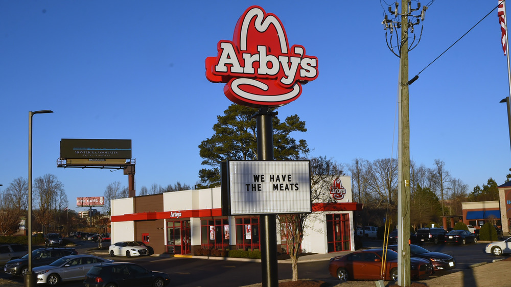 Arby's sign outside
