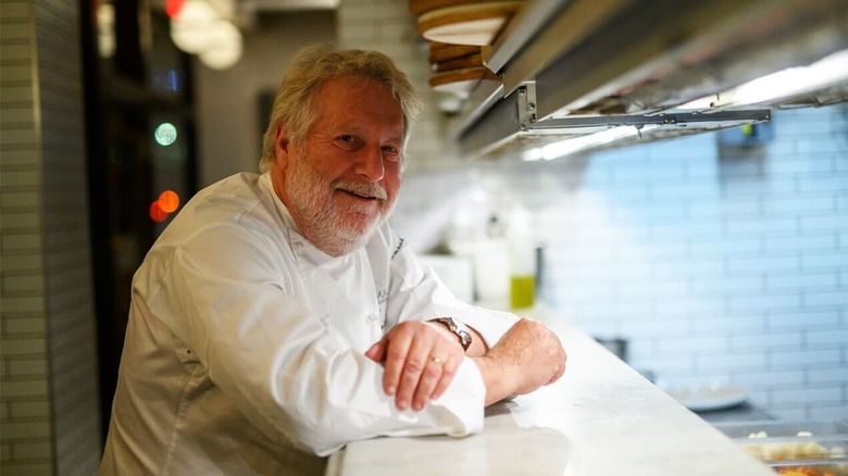 Jonathan Waxman in the kitchen