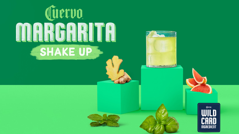 A customized margarita made via the Cuervo Margarita Shake Up contest