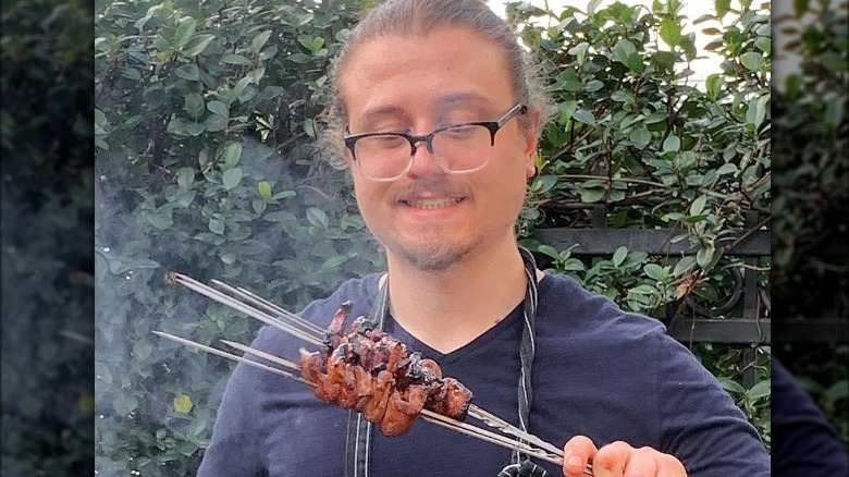 Joshua Weissman eats meat