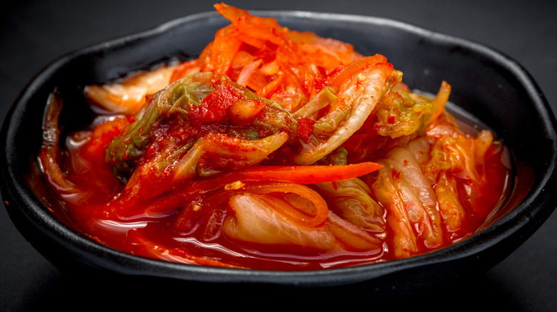 Kimchi in a bowl