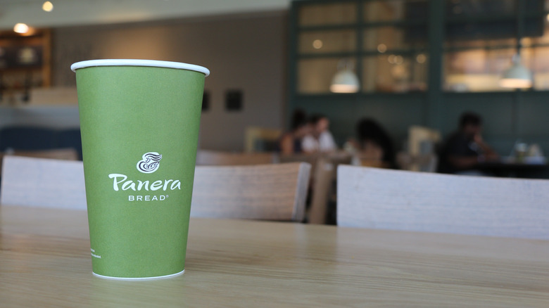 Panera coffee cup